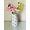Wood flowers bouquet green - pink