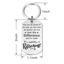 SOUSYOKYO Retirement Gifts for Men Women, Happy Retirement Keychain, The Legend Has Retired Keychain, Male Female Colleague Coworker Staff Rerired Present