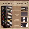 Ripeng Cassette Tape Holder, 28 Capacity 360° Rotating Double Sided