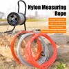Deep Well Measuring Rope, 328.1ft 100M Nylon Depth Gauge Tape,