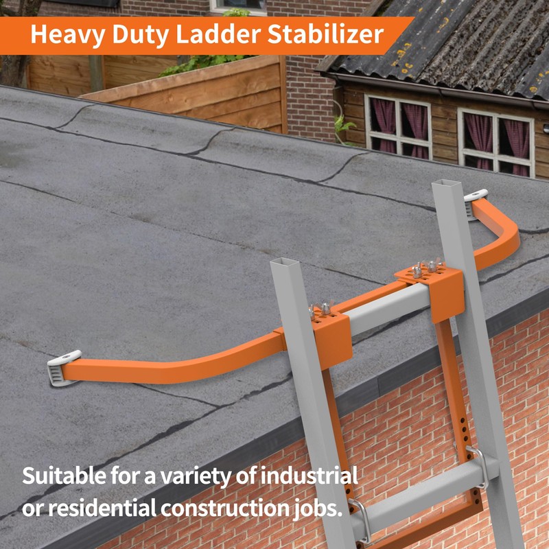 Ladder Stabilizer for Roof Gutter,Heavy Duty Steel Ladder Roof Hook