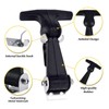 2 Pcs Elastic Stainless Steel Rubber Hood Catch Flexible T-Handle