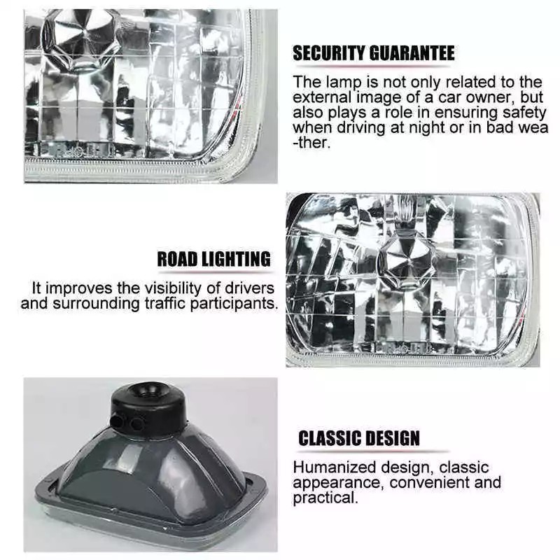 For International IHC 9200 9400i 9900 PAIR 7x6" LED Headlights
