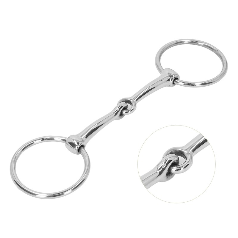 Horse Mouth Bit Stainless Steel Loose Ring Horse Snaffle Bit