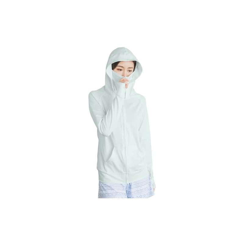 Kobe Lettuce C6386 Women's Rash Guard, Face Cover, Hoodie, UV