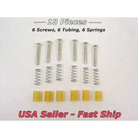 Unbranded SSS Single Coil Pickup Mounting Screws Tubing & Springs 6 each for Stratocaster