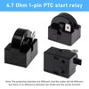 M-Aimee QP2-4.7 PTC Starter Relay 1 Pin Refrigerator Starter Relay