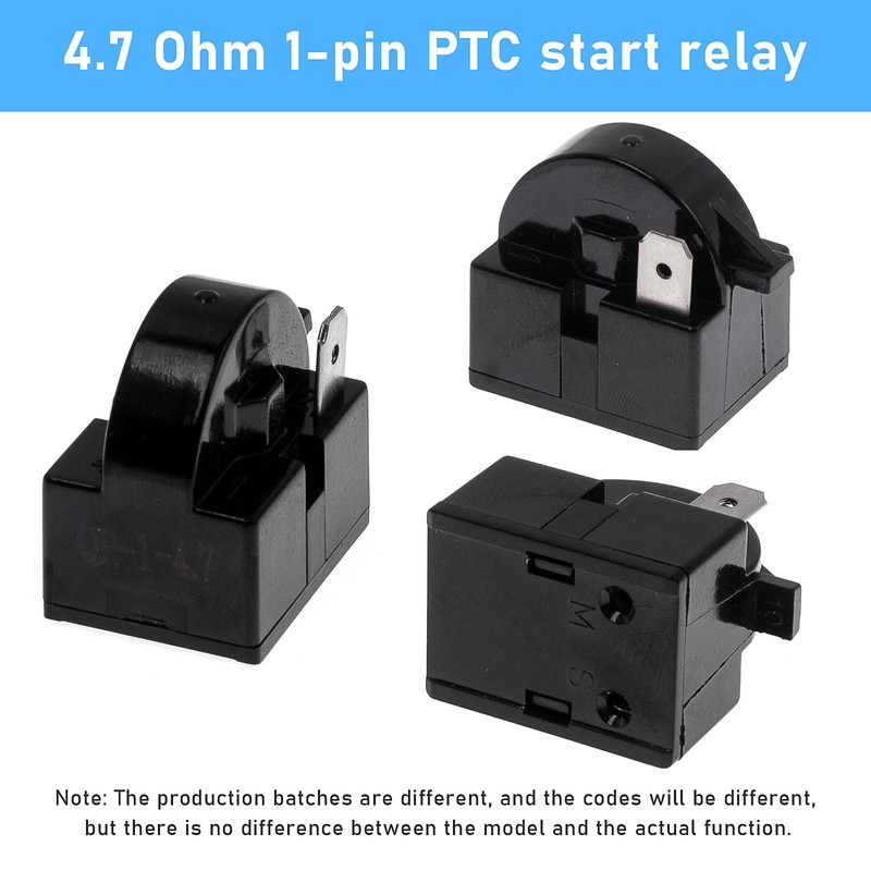 M-Aimee QP2-4.7 PTC Starter Relay 1 Pin Refrigerator Starter Relay