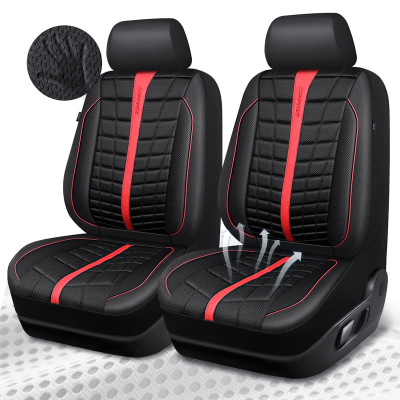 CAR PASS 3D Air Mesh Seat Covers for Car, Leather
