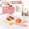 LACEEZEN 20Pack Reusable Snack Containers with Lids, Two Compartment Condiment