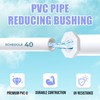 PVC Sch 40 Reducing Bushing Flush Style SPIG x FIPT