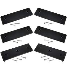 NICERINC Boat Trailer Bunk Slide Pads and Boat Trailer Glide Bunk Enders，Boat Trailer Bunk for Launching & Loading Boat on/Off Trailer Easier,Boat Trailer Bunk Slicks （Black,3" x 10"