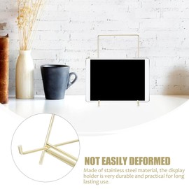 ULTECHNOVO Cookbook Holder Stand: Desktop Iron Stand for Recipe Book Plate Photo Frame Electronic Product Display - Elegant and Simple