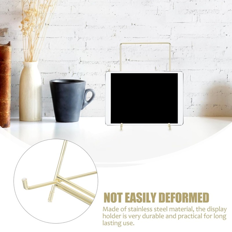 ULTECHNOVO Cookbook Holder Stand: Desktop Iron Stand for Recipe Book