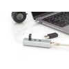 Digitus DA-70253 USB 2.0 100Mbit/s Aluminium interface hub - Digitus