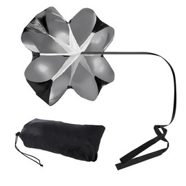 SHSHbuy Sprint Parachute, Running Speed Sprint Resistance Parachute Football Training with Drawstring, Running Parachute Speed Trainer Sprint Parachute for Training, Fitness, Strength Training