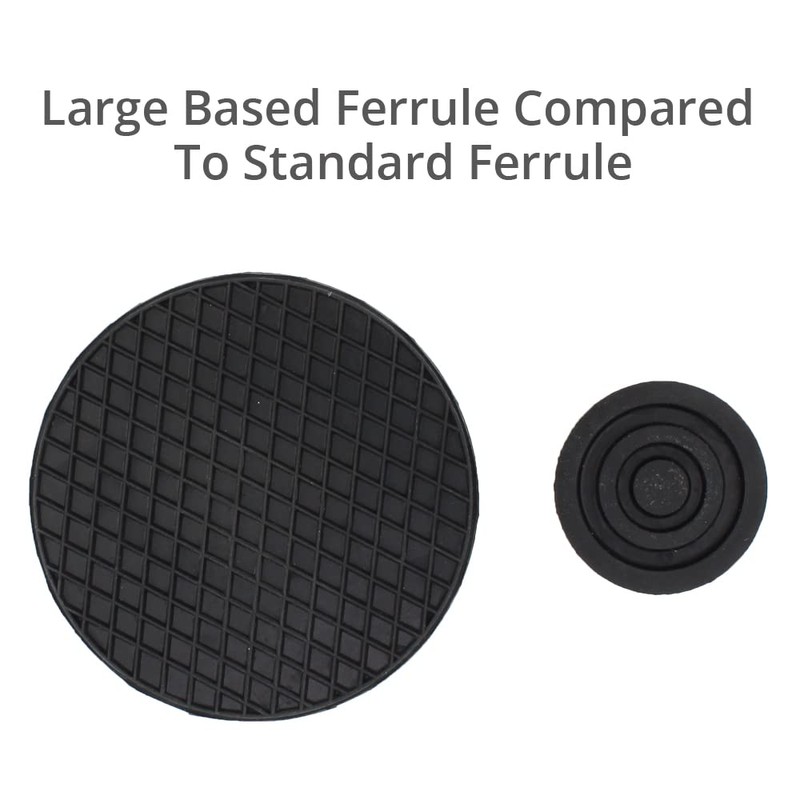 19mm 3/4" Large Based Self-Standing Rubber Foot Tip Ferrule for
