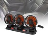 Three Head Car Fan 2 Speed Adjustable 360 Degree Rotation