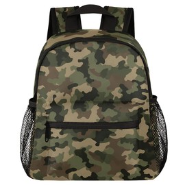 YPPAHHHH Toddler Backpack Military Camouflage Kindergarden Kids Bacpack for Boys Girls Preschool Bag Camo Lightweight Small Travel Rucksack Bag with Bottle Holder