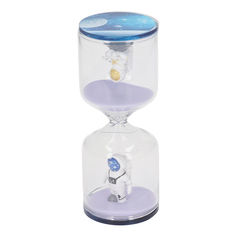 Decorative Sand Timer Clock Space Man Educational Hourglass for Office