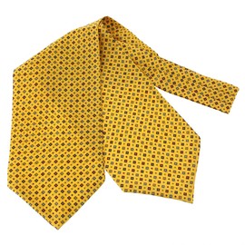 Tony & Paul Pierre Hugues Ascot scarf silk Sofia yellow buttercup - yellow
