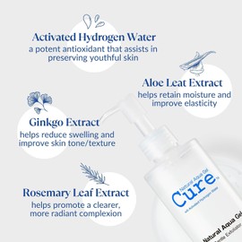 NATURAL AQUA GEL CURE 250ml: El producto de cuidado de la piel ms vendido en Japn, suave para piel sensible con extractos naturales de romero, ginkgo y aloe vera