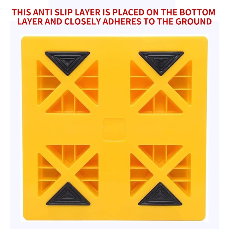 Homeon Wheels 10 Packs Rv/Camper Leveling Blocks, Chocks Anti-Slip Pads