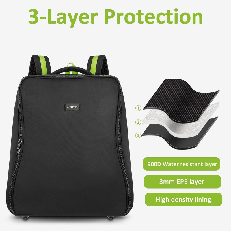 YOREPEK Padded Stroller Bag for Airplane Travel Fits for UPPAbaby