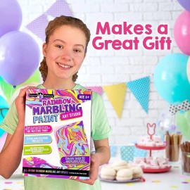 Original Stationery Rainbow Marbling Kit for Kids: Make Marble Art and Crafts