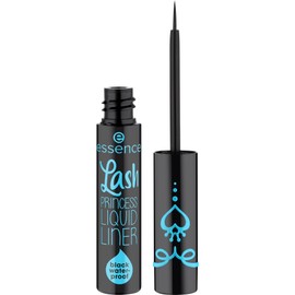 essence Lash PRINCESS LIQUID LINER black waterproof, Eyeliner, Schwarz, langanhaltend, intensiv, vegan, wasserfest, ohne Mikroplastikpartikel, ölfrei, 3er Pack (3x3ml)