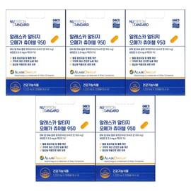 Nutrition Standard Alaska Altige Omega 3 Chewable 950 30 Capsules 5 / 뉴트리션 스탠다드 알래스카 알티지 오메가3 츄어블 950 30캡슐 5개