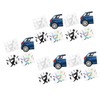 Mobestech 5sets Car Stickers Adorable Tank Decals Easy Application for