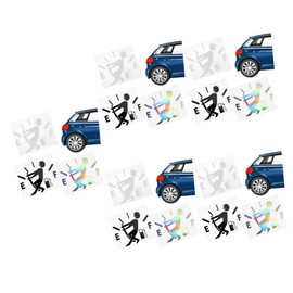 Mobestech 5sets Car Stickers Adorable Tank Decals Easy Application for Car Supplies 3sheets*5