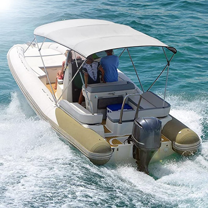 Bimini Top Replacement Canvas Canopy for Boat with Storage Boot,
