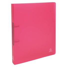 Exacompta 54355E Ring Binder Chromaline (made of PP 700µ, 2 rings, back 40 mm, for A4 +, 32 x 26.8 cm) 1 piece, red