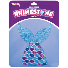 iscream Sparkly Rhinestone Mermazing Mermaid Tail 6" Vinyl Cling Decal