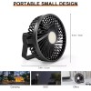 Odoland Camping Rechargeable Fan with Lantern, 7500mAh Battery Operated Fan