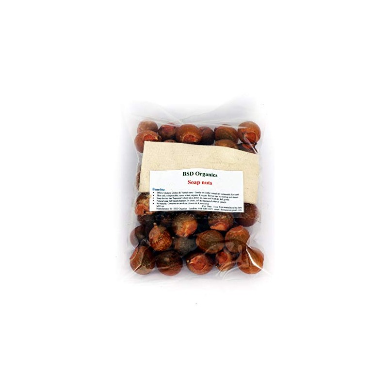 BSD Organics Soap nuts (Reetha, Areetha, kunkudukaialu) - 400gram/1 Pound