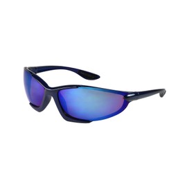Edge I-Wear Sports Sunglasses with Color Mirrored Lens 570007PAM-REV-2(Blue)