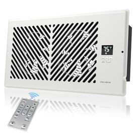 ATOM NEXUS Register Booster Fan for 6”x12” Vents (Fits 5.0-6.25" W x 12-12.4" LDUCT Opening), Smart Booster Fan with Thermostat & Remote Control, 10-Speed Control Heating Cooling AC Vent