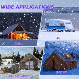 WABUPD 15FT Heated Water Hose for RV,Heated Drinking Water Hose with Thermostat,Lead and BPA Free,1/2" Inner Diameter,Temperatures Down to -40°F Self-Regulating,Blue Appearance (15FT)