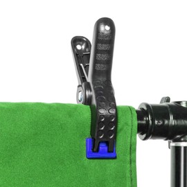 Phot-R 4pc Studio Backdrop Clips 11.5cm Clamps 5cm Grip + 3cm Pole Diameter Heavy Duty Muslin Spring Mount Background Holder Support Photo Studio Photography Workshop Tools DIY Art Crafts Hanging Pegs