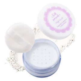 Natural Cosmetics Laboratories Silk Powder High Grade Face Powder, Loose Powder, Night Powder, Foundation, 0.2 oz (7 g), Case Included, Puff Included
