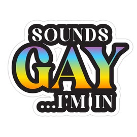 Gay Vinyl Sticker Decal for Wall, Laptop, Truck, car Bumper Sticker 5 inches …