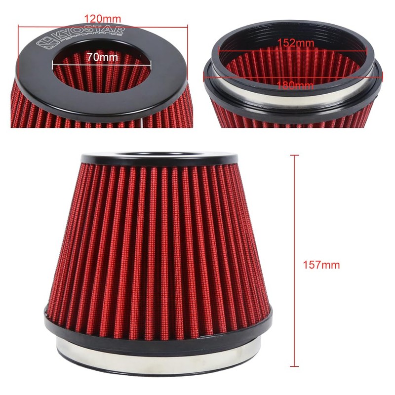 Kyostar 6 Inch (152mm) Neck High Flow Inlet Cold Air