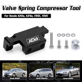 PQY Herramienta de extracción de compresor de resorte de válvula compatible con Honda Acura K Series K20 K24 F20C F22C, negro