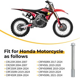 M MATI Front Wheel Axle & Nut for Honda CR125R CR250R CRF250R CRF250RX CRF450R CRF450RX CRF450L CRF450RWE CRF450X CRF450RL 44301-MEN-000
