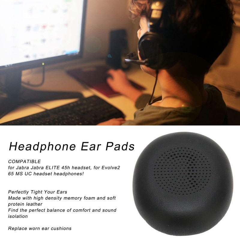 Kelepu Replacement Earpads for Jabras Elite 45h On-Ear Wireless Headset