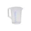 Hunersdorff 937000 Graduated Can with Closed Handle, White/Blue, 2000 ml