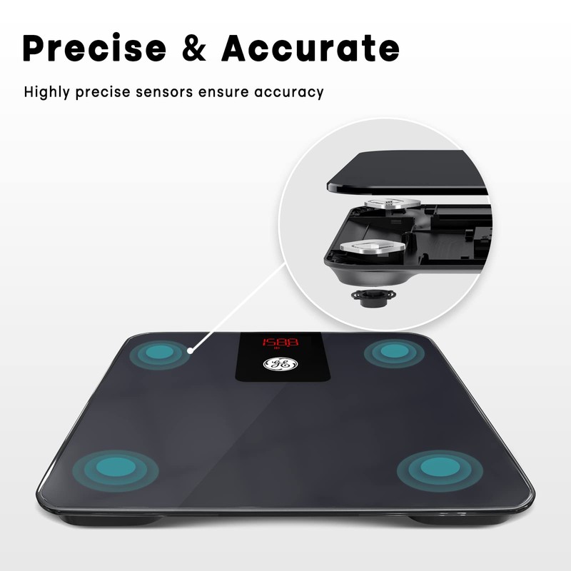 GE Digital Bathroom Scale for Weight, Smart Bluetooth Body Weight